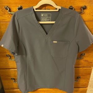 Figs Slim Catarina Scrub Top - Space Navy